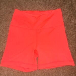 Neon coral workout short NEVER WORN!!
